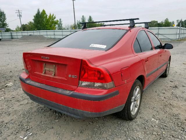 YV1RS61R312031874 - 2001 VOLVO S60 RED photo 4