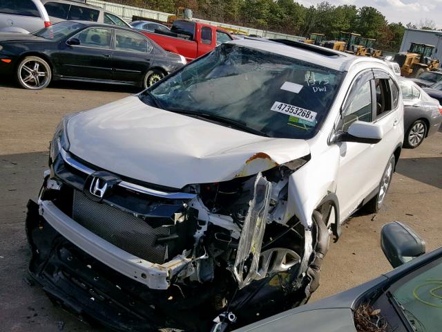 5J6RM4H78GL009570 - 2016 HONDA CR-V EXL WHITE photo 2