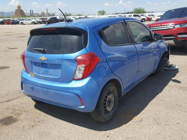 KL8CB6SAXHC702331 - 2017 CHEVROLET SPARK LS BLUE photo 4