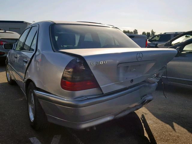 WDBHA29G4XA771267 - 1999 MERCEDES-BENZ C 280 SILVER photo 3