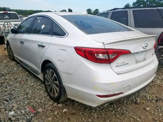 5NPE34AF8FH112063 - 2015 HYUNDAI SONATA SPO WHITE photo 3