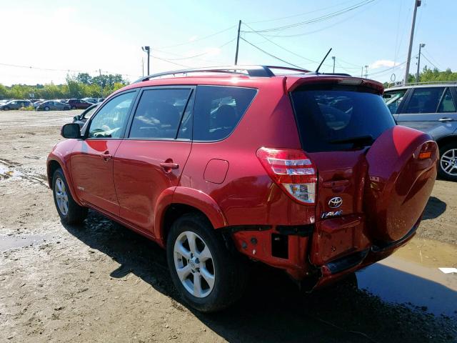 2T3DF4DVXBW124207 - 2011 TOYOTA RAV4 LIMIT RED photo 3