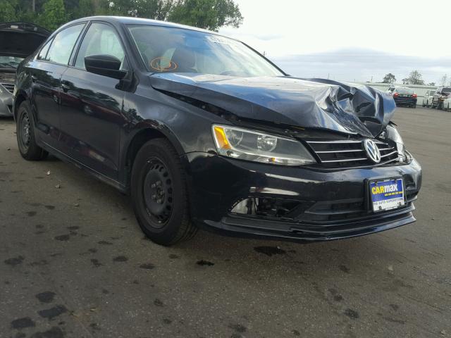 3VW2K7AJ4FM289115 - 2015 VOLKSWAGEN JETTA BASE BLACK photo 1
