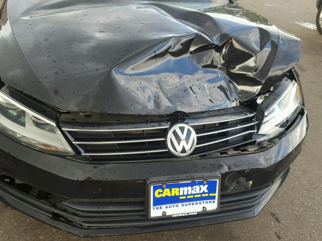 3VW2K7AJ4FM289115 - 2015 VOLKSWAGEN JETTA BASE BLACK photo 9