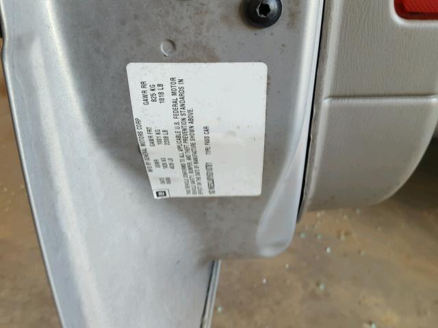 1G1NE52J8Y6310781 - 2000 CHEVROLET MALIBU LS SILVER photo 10