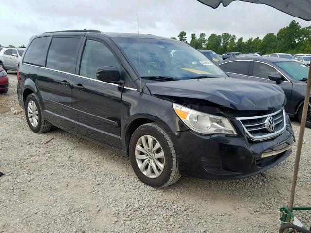 2C4RVABG9CR127560 - 2012 VOLKSWAGEN ROUTAN SE BLACK photo 1