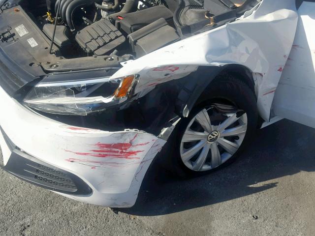 3VW2K7AJXDM310885 - 2013 VOLKSWAGEN JETTA BASE 白色 照片 9