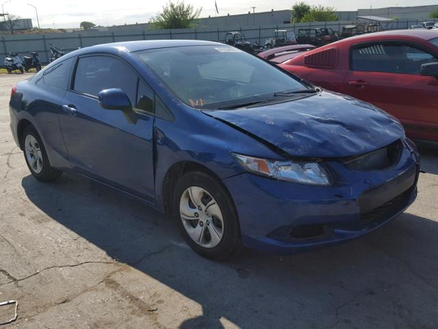 2HGFG3B55DH506202 - 2013 HONDA CIVIC LX BLUE photo 1