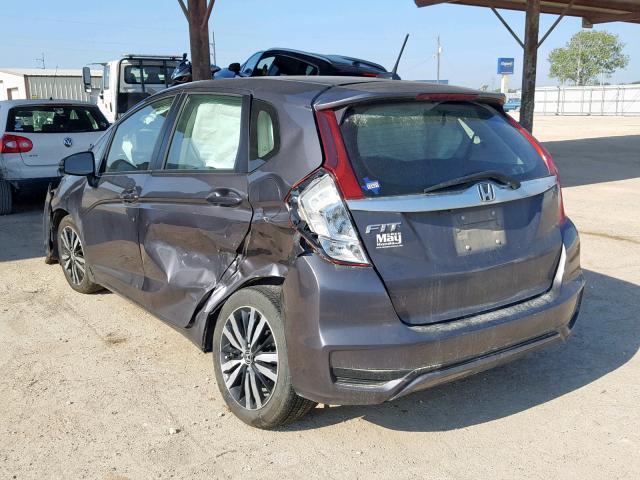 3HGGK5H87JM725921 - 2018 HONDA FIT EX GRAY photo 3