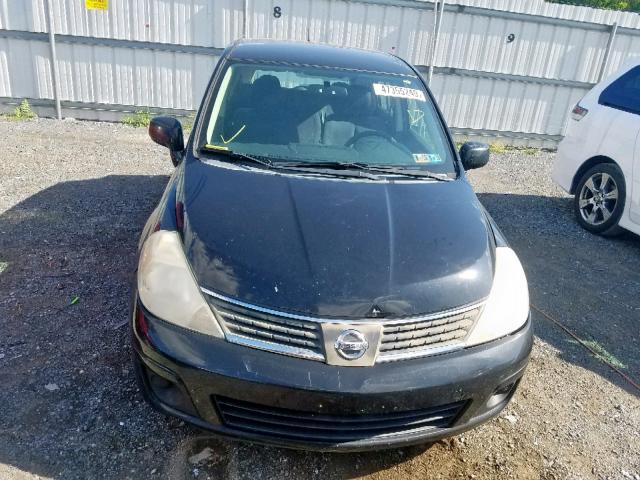 3N1BC13E38L364847 - 2008 NISSAN VERSA S BLACK photo 9