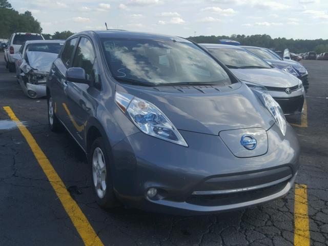 1N4AZ0CP9EC340150 - 2014 NISSAN LEAF S GRAY photo 1