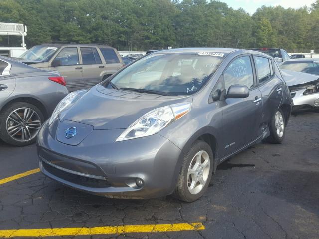 1N4AZ0CP9EC340150 - 2014 NISSAN LEAF S GRAY photo 2