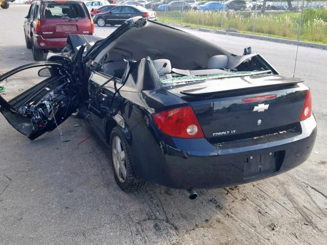 1G1AL55F867792767 - 2006 CHEVROLET COBALT LT BLACK photo 3