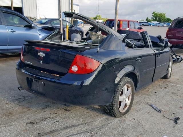 1G1AL55F867792767 - 2006 CHEVROLET COBALT LT BLACK photo 4