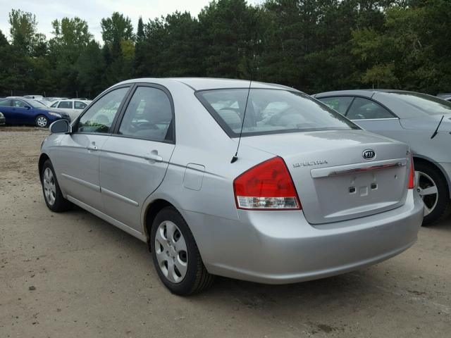 KNAFE121585552547 - 2008 KIA SPECTRA EX SILVER photo 3