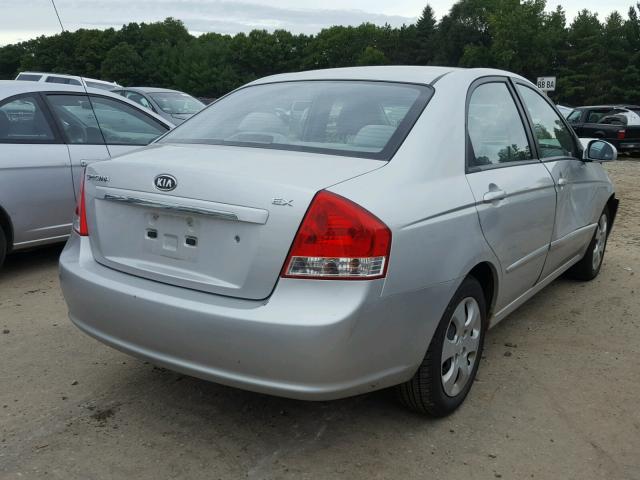 KNAFE121585552547 - 2008 KIA SPECTRA EX SILVER photo 4