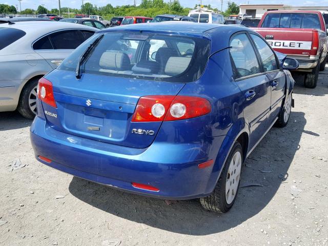 KL5JD66Z28K891450 - 2008 SUZUKI RENO BASE BLUE photo 4