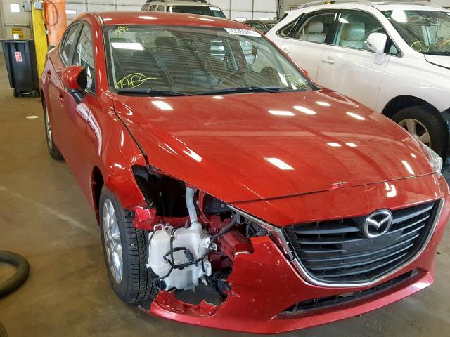 JM1BM1V73E1107196 - 2014 MAZDA 3 TOURING RED photo 1