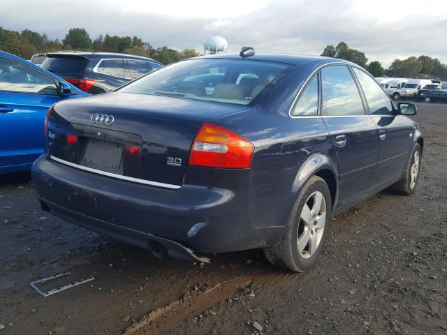 WAULT64B24N037057 - 2004 AUDI A6 3.0 QUA BLUE photo 4