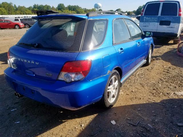 JF1GG29604H815177 - 2004 SUBARU IMPREZA WR BLUE photo 4