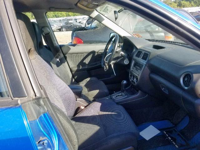 JF1GG29604H815177 - 2004 SUBARU IMPREZA WR BLUE photo 5