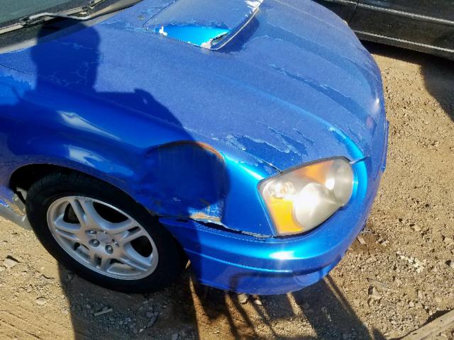 JF1GG29604H815177 - 2004 SUBARU IMPREZA WR BLUE photo 9