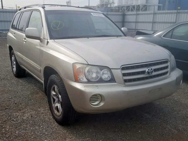 JTEGD21A010018999 - 2001 TOYOTA HIGHLANDER TAN photo 1