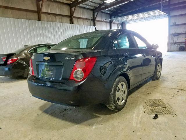 1G1JA5SH9D4171645 - 2013 CHEVROLET SONIC LS 黑色 照片 4