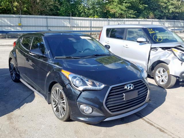 KMHTC6AE6GU269376 - 2016 HYUNDAI VELOSTER T BLACK photo 1