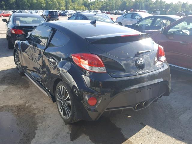 KMHTC6AE6GU269376 - 2016 HYUNDAI VELOSTER T BLACK photo 3