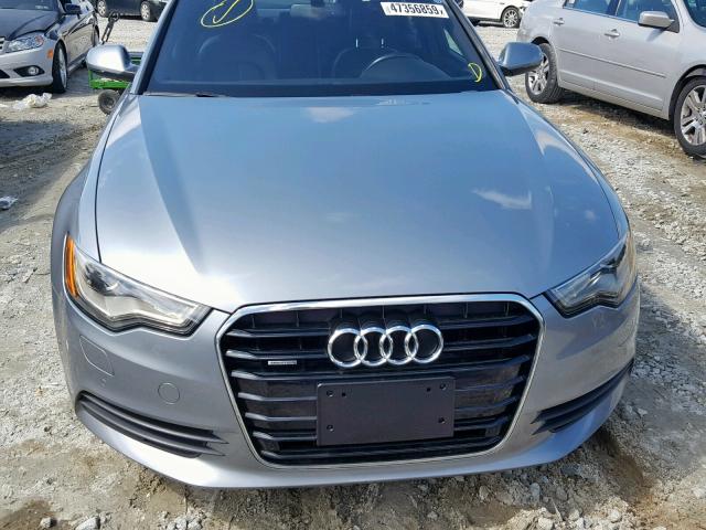 WAUGFAFC0EN003167 - 2014 AUDI A6 PREMIUM GRAY photo 9