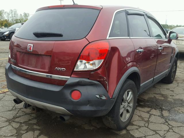 3GSDL43N88S693044 - 2008 SATURN VUE XE BURGUNDY photo 4