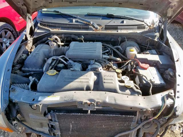 1B7HG38N22S552994 - 2002 DODGE DAKOTA QUA GRAY photo 7