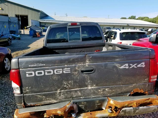 1B7HG38N22S552994 - 2002 DODGE DAKOTA QUA GRAY photo 9