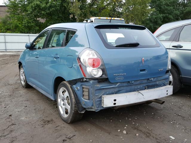 5Y2SP67839Z434585 - 2009 PONTIAC VIBE TEAL photo 3