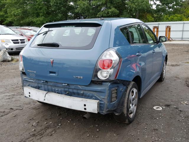 5Y2SP67839Z434585 - 2009 PONTIAC VIBE TEAL photo 4