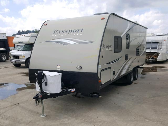 4YDT23827GT412520 - 2016 KEYSTONE PASSPORT BEIGE photo 2