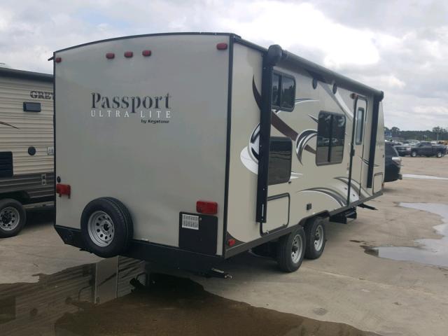 4YDT23827GT412520 - 2016 KEYSTONE PASSPORT BEIGE photo 4