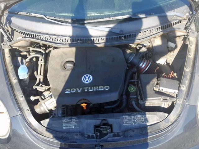 3VWCD21C91M464213 - 2001 VOLKSWAGEN NEW BEETLE შავი ფოტო 7