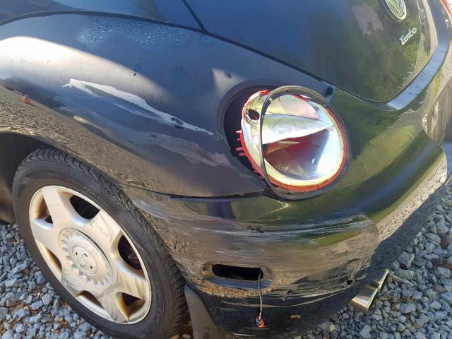 3VWCD21C91M464213 - 2001 VOLKSWAGEN NEW BEETLE შავი ფოტო 9