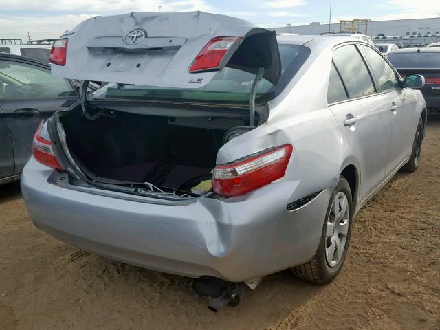 4T1BE46K67U563160 - 2007 TOYOTA CAMRY NEW SILVER photo 4