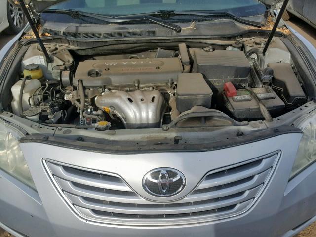 4T1BE46K67U563160 - 2007 TOYOTA CAMRY NEW SILVER photo 7