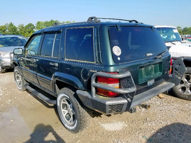 1J4GZ78Y2TC331487 - 1996 JEEP GRAND CHER GREEN photo 3