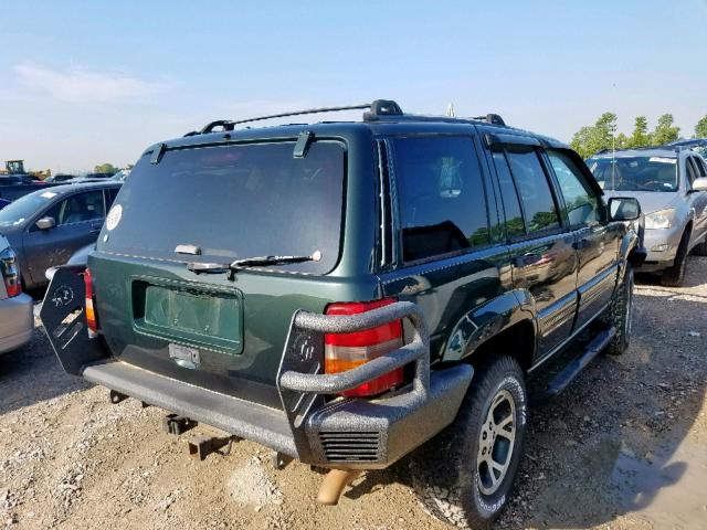 1J4GZ78Y2TC331487 - 1996 JEEP GRAND CHER GREEN photo 4