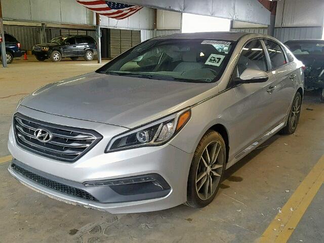 5NPE34AB2FH062130 - 2015 HYUNDAI SONATA SPO SILVER photo 2