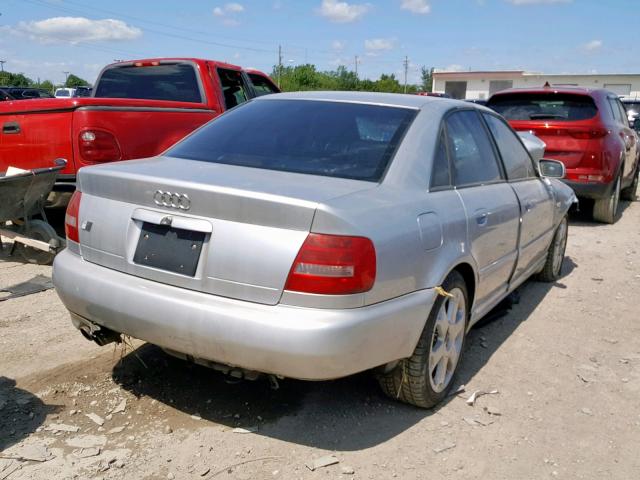 WAUDD68D1YA052384 - 2000 AUDI S4 2.7 QUA SILVER photo 4