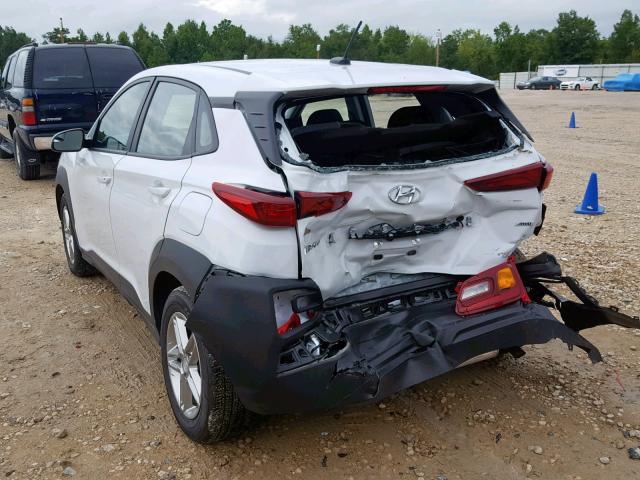 KM8K1CAA0KU295493 - 2019 HYUNDAI KONA SE WHITE photo 3