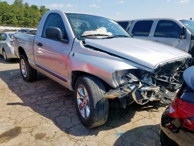 1D7HA16K68J156764 - 2008 DODGE RAM 1500 S SILVER photo 1