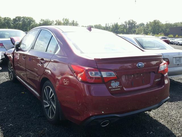 4S3BNAR66J3004478 - 2018 SUBARU LEGACY SPO BURGUNDY photo 3