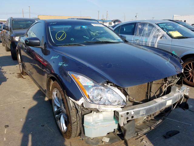 JNKCV64E49M603125 - 2009 INFINITI G37 BASE BLUE photo 1